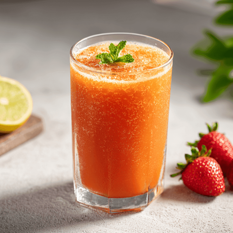 Suco de Maracujá com Morango